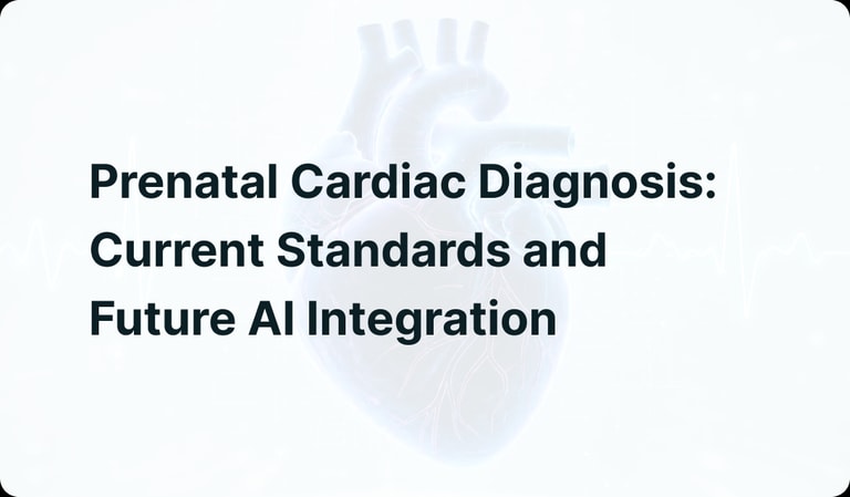 Prenatal Cardiac Diagnosis: Current Standards and Future AI Integration